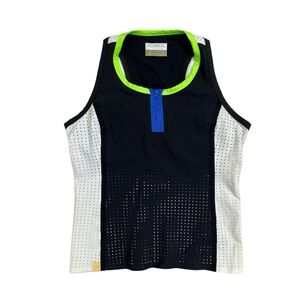 Monreal London Racerback Performance Tank in Black/ White Size Small
